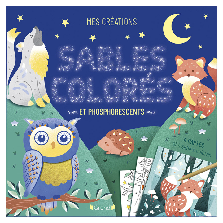 Pochette Mes créations : Sables colorés et phosphorescents - Gründ - Rougier et Plé