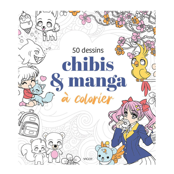 Coloriages 50 dessins chibis & manga à colorier - Éditions Vigot - Rougier et Plé