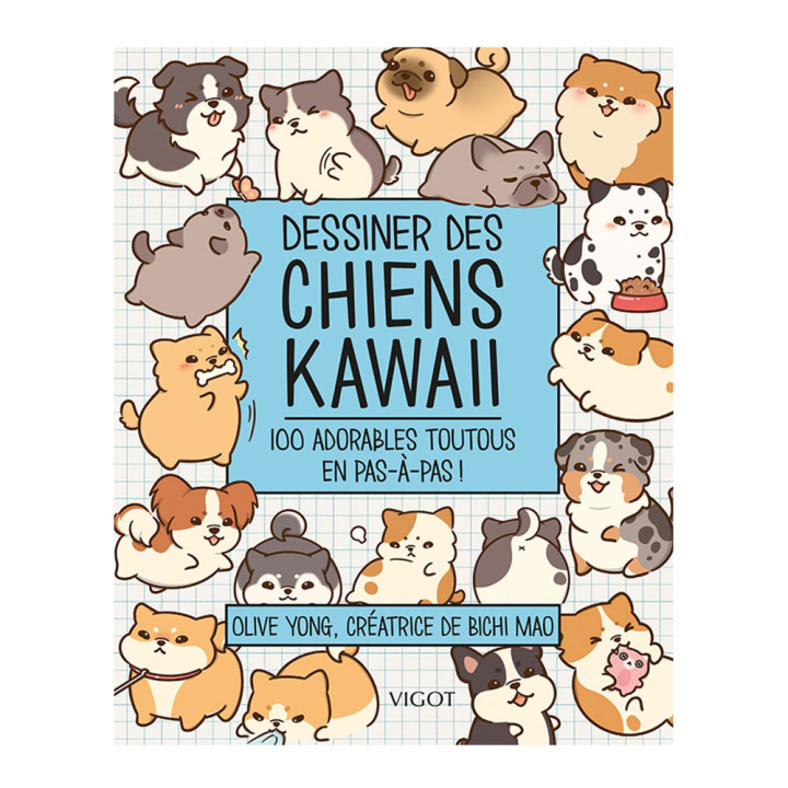 Livre Dessiner des chiens kawaii - Éditions Vigot - Rougier et Plé