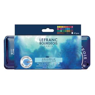 Coffret d'aquarelle fine 40 1/2 godets - Lefranc Bourgeois - Rougier et Plé