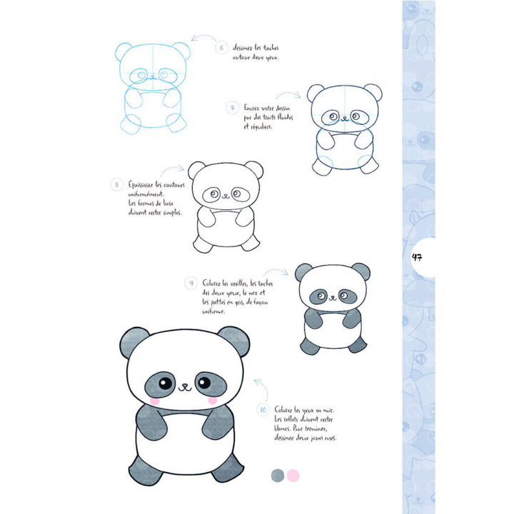 Livre 10 étapes pour dessiner Kawaii - Éditions Vigot - Rougier et Plé