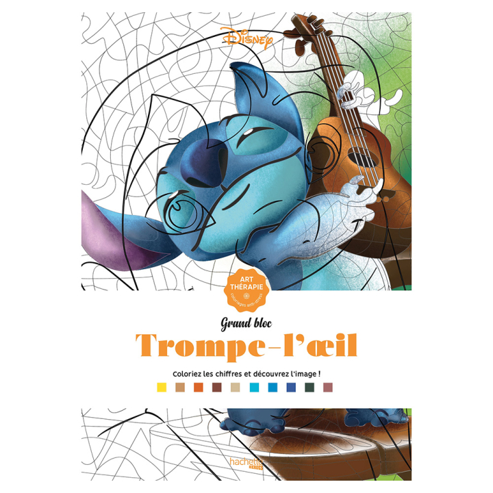 Grand Bloc de coloriage Disney Trompe-l'œil - Hachette - Rougier et Plé