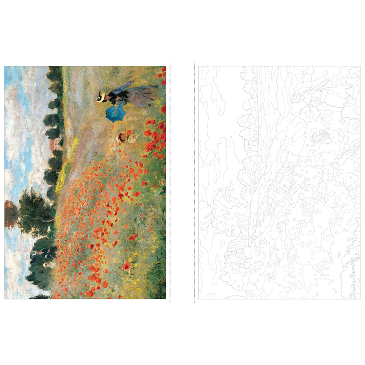 Affiches à colorier Chefs d'œuvre de l'impressionnisme - Larousse - Rougier et Plé