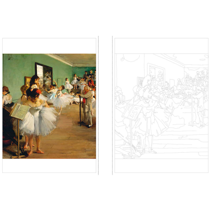 Affiches à colorier Chefs d'œuvre de l'impressionnisme - Larousse - Rougier et Plé