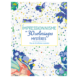Livre Chefs-d'œuvre mystères de l'impressionnisme à colorier - Larousse - Rougier et Plé