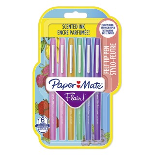 Feutre Flair Parfumé 6 pcs - Paper Mate - Rougier et Plé