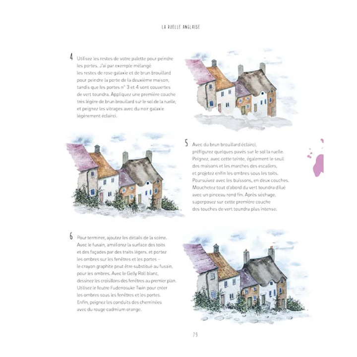 Livre Sweet Home Aquarelle - Editions de Saxe - Rougier et Plé