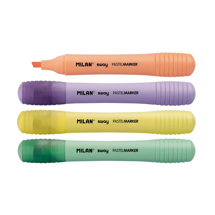 Surligneur Sway Pastel 4 pcs - MILAN - Rougier et Plé