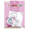 Kit Peinture Graffy Paint 20 x 20 cm Faon - Avenue Mandarine - Rougier et Plé