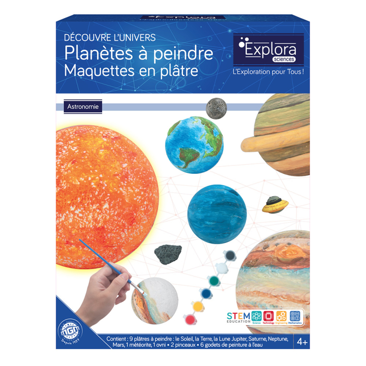 Kit Astronomie Planètes à peindre - Explora - Rougier et Plé