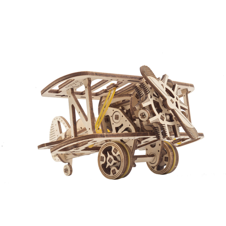 Maquette mécanique en bois Mini Biplan - UGEARS - Rougier et Plé