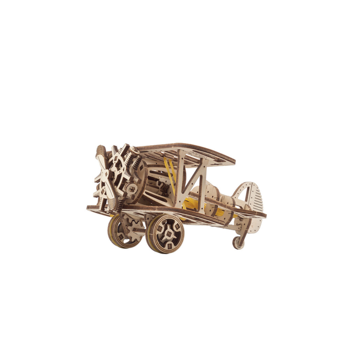 Maquette mécanique en bois Mini Biplan - UGEARS - Rougier et Plé