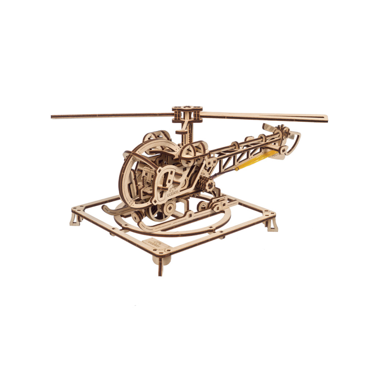 Maquette mécanique en bois Mini Hélicoptère - UGEARS - Rougier et Plé