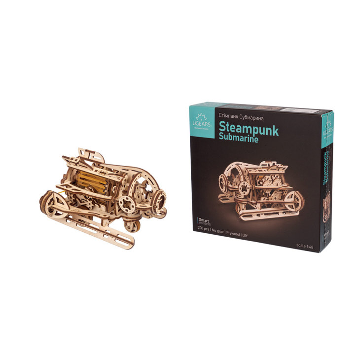 Maquette mécanique en bois Sous-marin Steampunk - UGEARS - Rougier et Plé