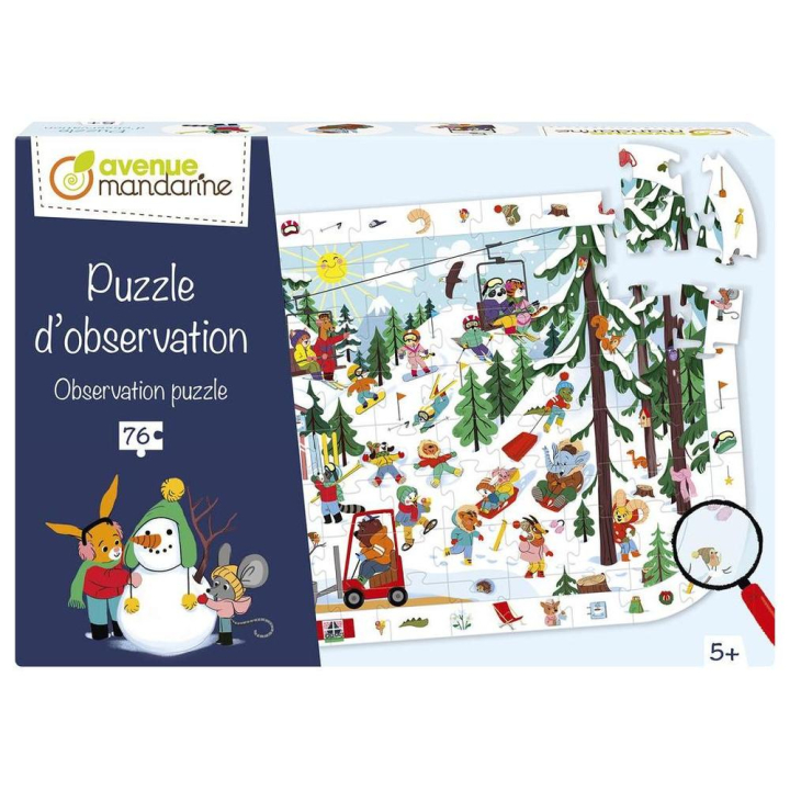 Puzzle d’observation 76 pcs Vie à la montagne - Avenue Mandarine - Rougier et Plé