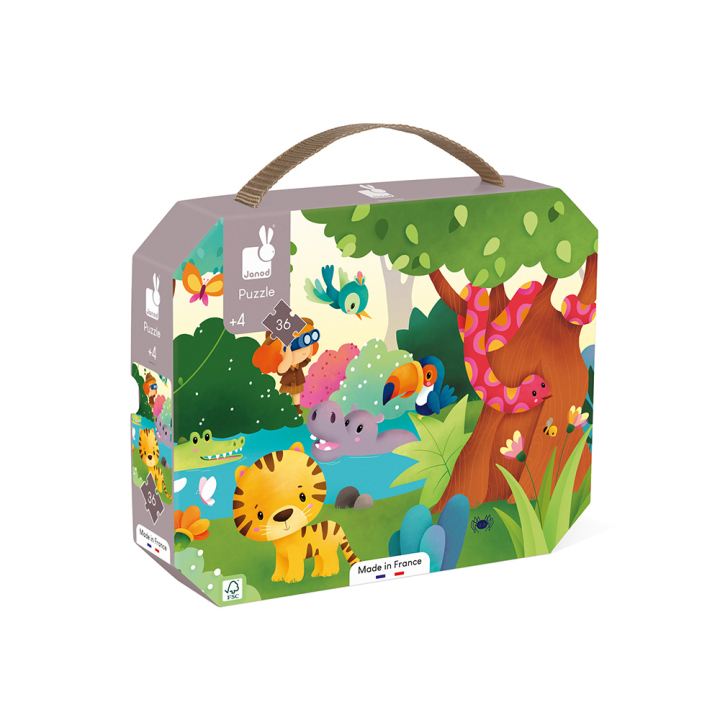Puzzle 36 pcs Les Animaux Sauvages - Janod - Rougier et Plé