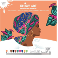 Peinture par numéro 30 x 30 cm Flower Power Aïssa - Oz International - Rougier et Plé