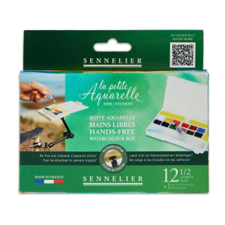Aquarelle fine 12 ½ Godets Boite mains libres - Sennelier - Rougier et Plé