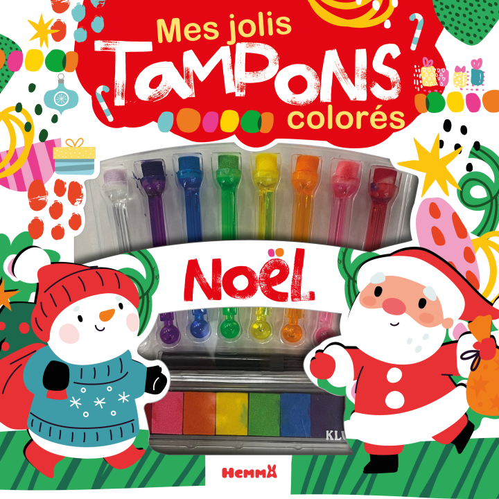 Coffret Mes jolis tampons colorés Noël - Hemma - Rougier et Plé