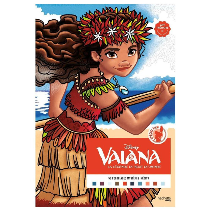 Livre de Coloriages Mystères Vaiana - Hachette - Rougier et Plé