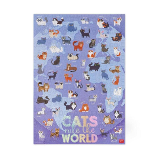 Puzzle 1000 pièces Chats - Legami - Rougier et Plé