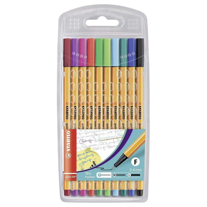 Feutre point 88 0,4 mm 10 pcs - STABILO - Rougier et Plé
