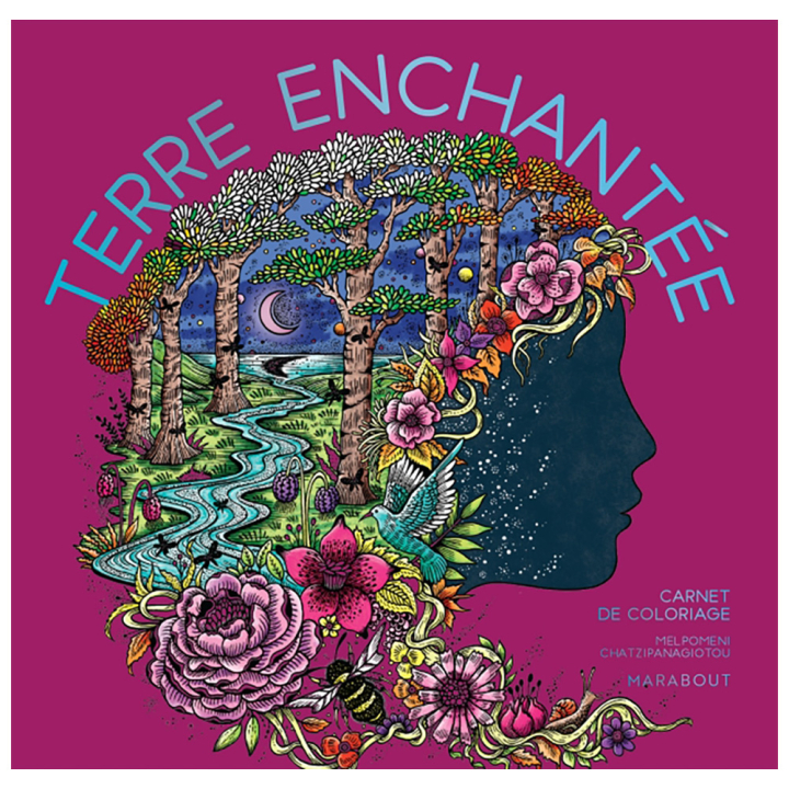 Carnet de coloriage Terre enchantée - Marabout - Rougier et Plé