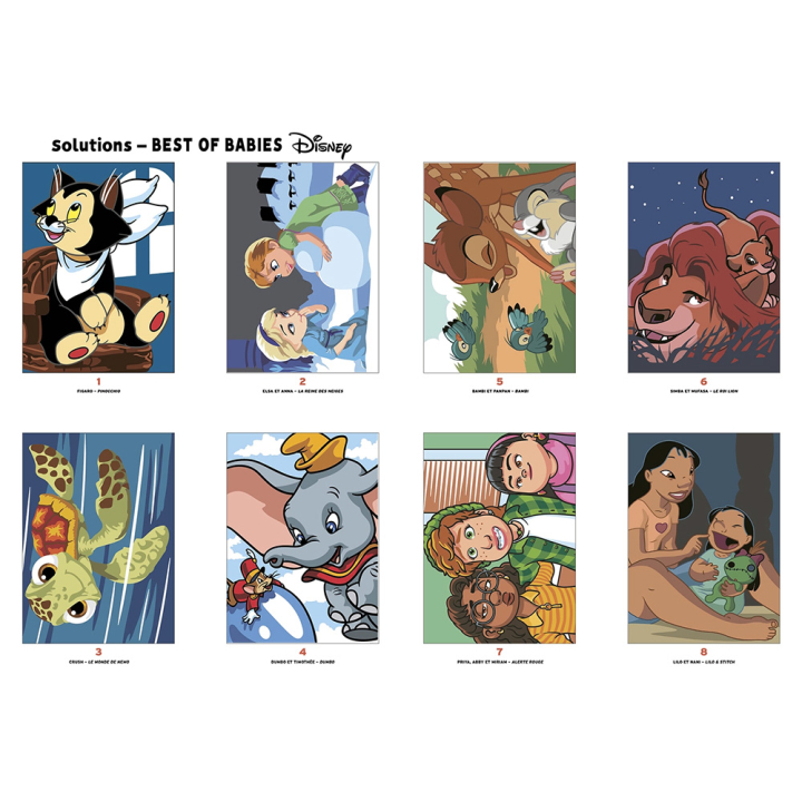 Coloriages mystères Disney Best of Babies - Hachette - Rougier et Plé