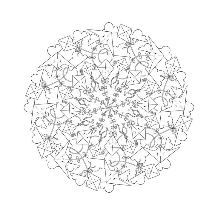 Livre de coloriage Cute Mandalas - Hachette - Rougier et Plé