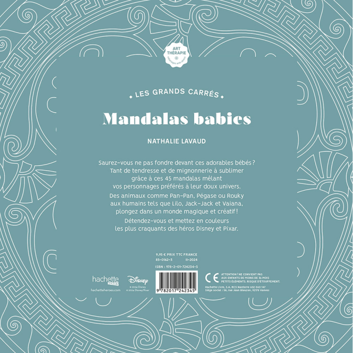 Livre de coloriage Disney Mandalas babies - Hachette - Rougier et Plé