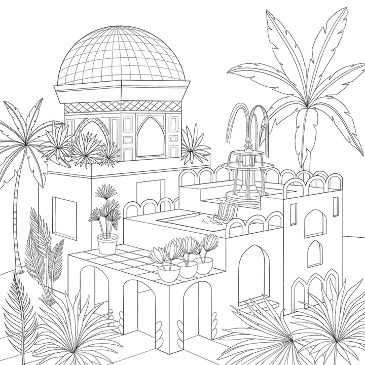 Livre de coloriage Paradis perdus - Hachette - Rougier et Plé