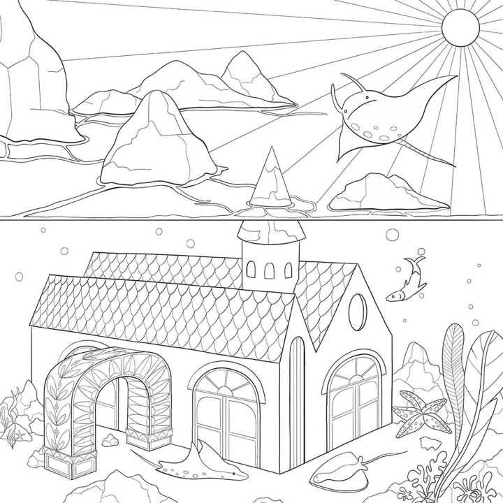 Livre de coloriage Paradis perdus - Hachette - Rougier et Plé