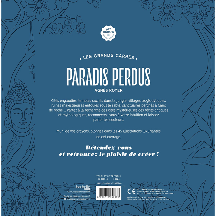Livre de coloriage Paradis perdus - Hachette - Rougier et Plé