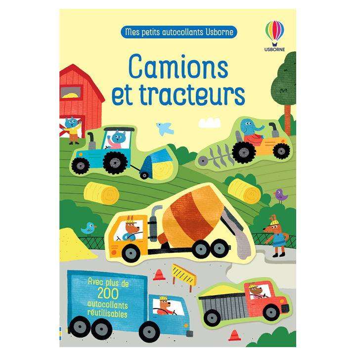 Mes petits autocollants Camions et tracteurs - Usborne - Rougier et Plé