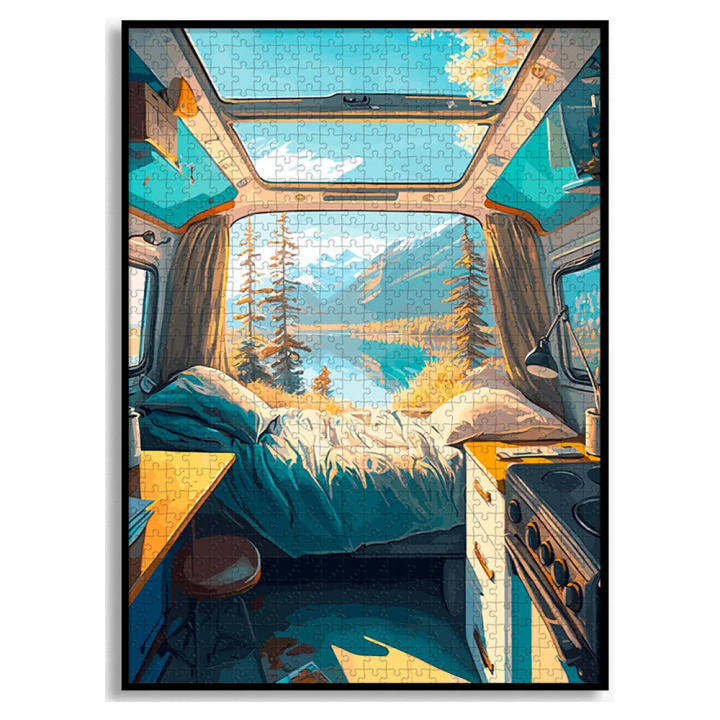 Puzzle 1000 pièces Van Life - Piece & Love - Rougier et Plé