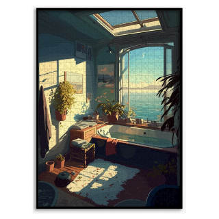 Puzzle 1000 pièces Bain voyons - Piece & Love - Rougier et Plé