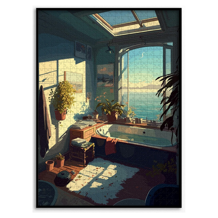 Puzzle 1000 pièces Bain voyons - Piece & Love - Rougier et Plé