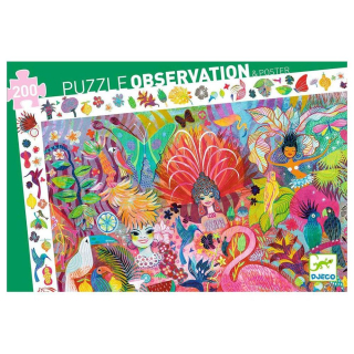Puzzle Observation 200 pcs Carnaval de Rio - Djeco - Rougier et Plé