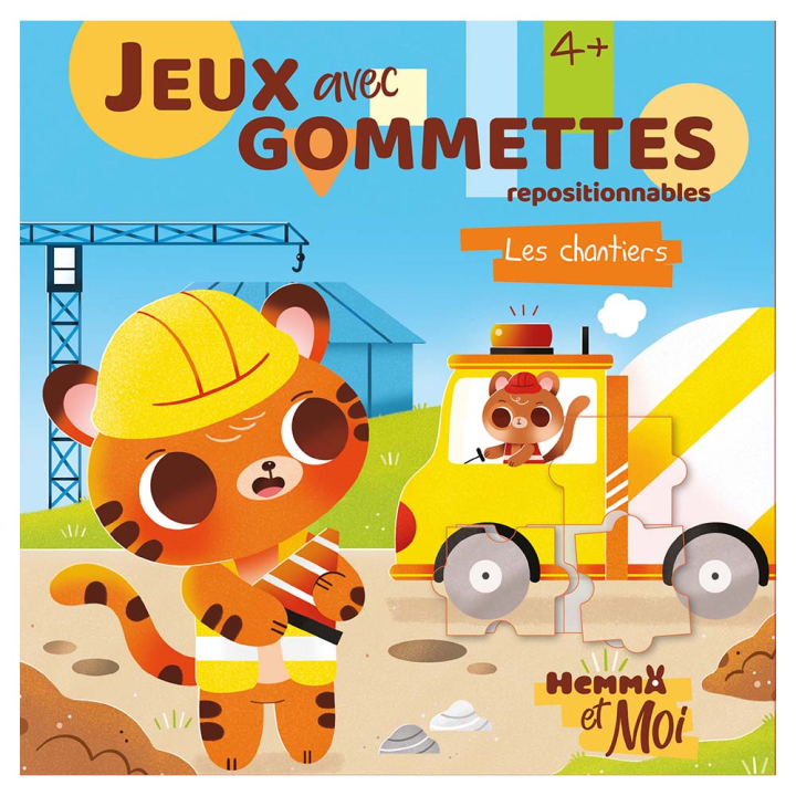 Livre Jeux Avec Gommettes - Les chantiers - Hemma - Rougier et Plé