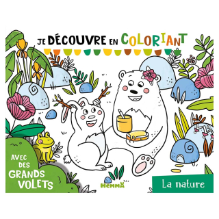 Livre Je découvre en coloriant - La nature - Hemma - Rougier et Plé
