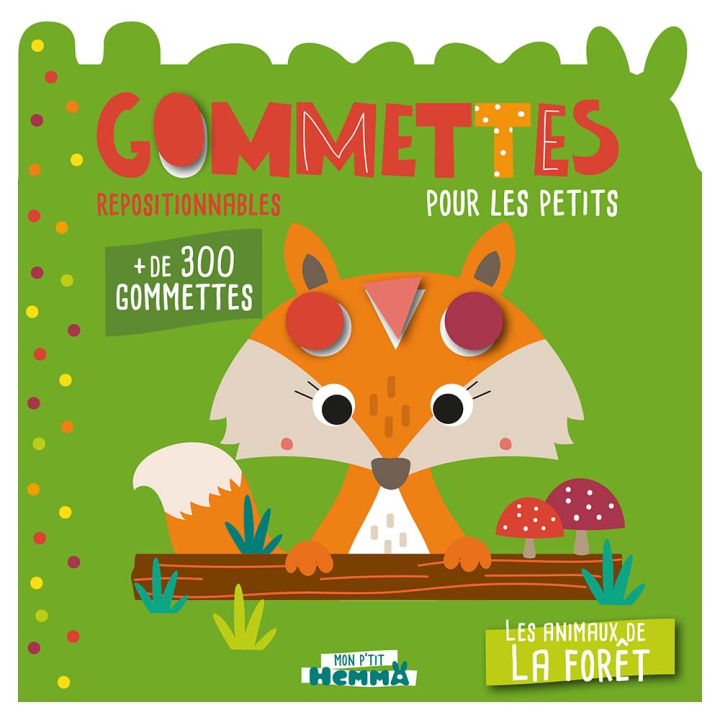 Livre Gommettes pour les petits - Les animaux de la forêt - Hemma - Rougier et Plé