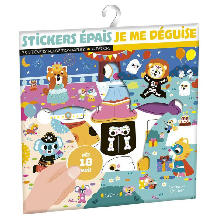 Pochette de Stickers épais - Je me déguise ! - Gründ - Rougier et Plé