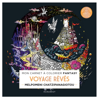 Mon carnet à colorier fantasy - Voyages rêvés - Marabout - Rougier et Plé