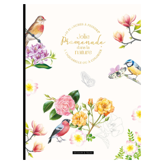Jolie promenade dans la nature - 35 planches à peindre ou à colorier - Dessain et Tolra - Rougier et Plé