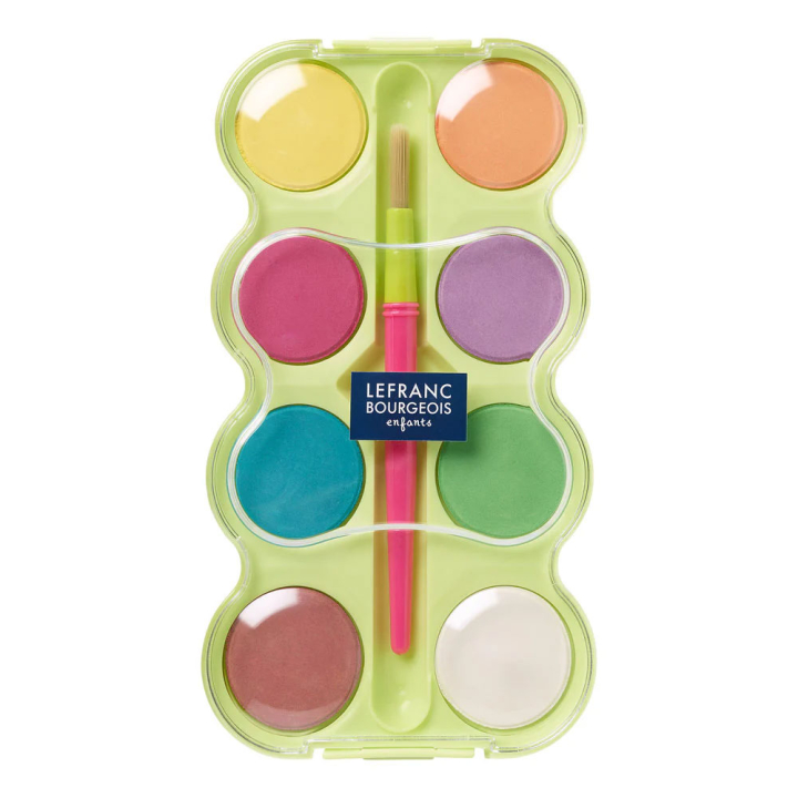 Palette du petit artiste 8 pastilles de gouache - Lefranc Bourgeois - Rougier et Plé
