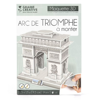 Maquette Puzzle 3D Arc de Triomphe - Graine Créative - Rougier et Plé
