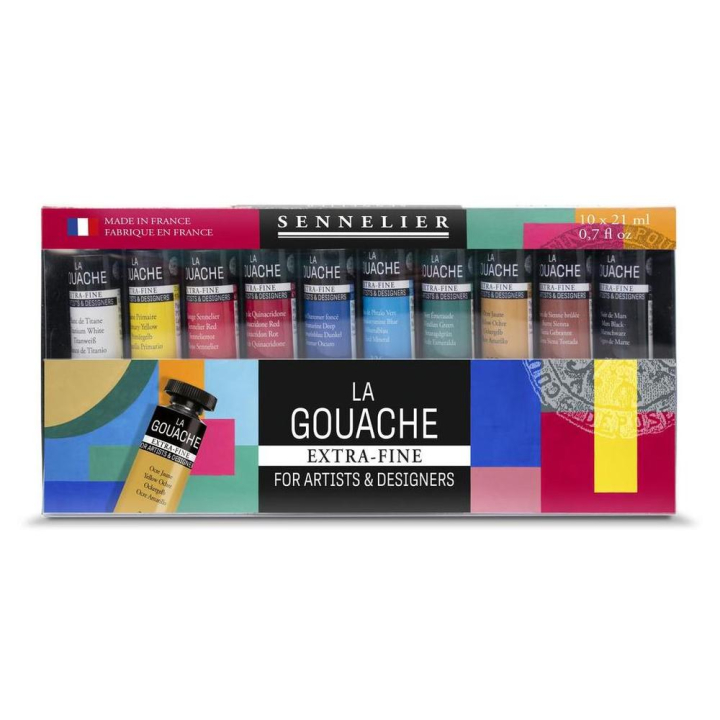 Set La Gouache Extra-fine 10 x 21 ml - Sennelier - Rougier et Plé