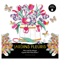 Carnet Happy coloriage Jardins fleuris - Dessain et Tolra - Rougier et Plé