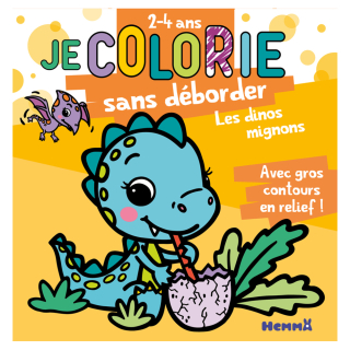 Je colorie sans déborder Les dinos mignons - Hemma - Rougier et Plé