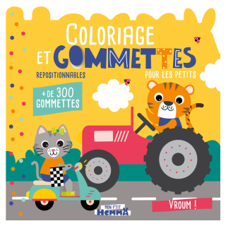 Coloriage et gommettes pour les petits - Vroum ! - Hemma - Rougier et Plé